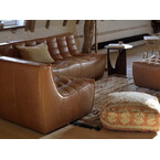 N701 Old Saddle leather ottoman - by Ethnicraft