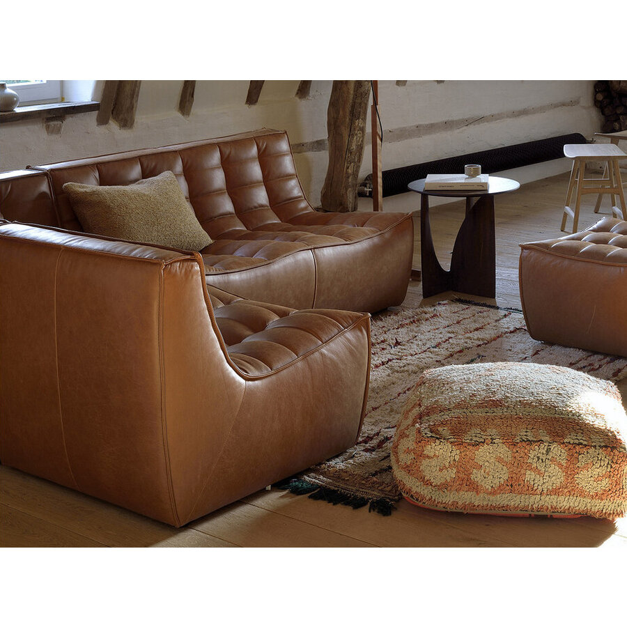 Canapé N701 en cuir Old Saddle - 3 places par Ethnicraft