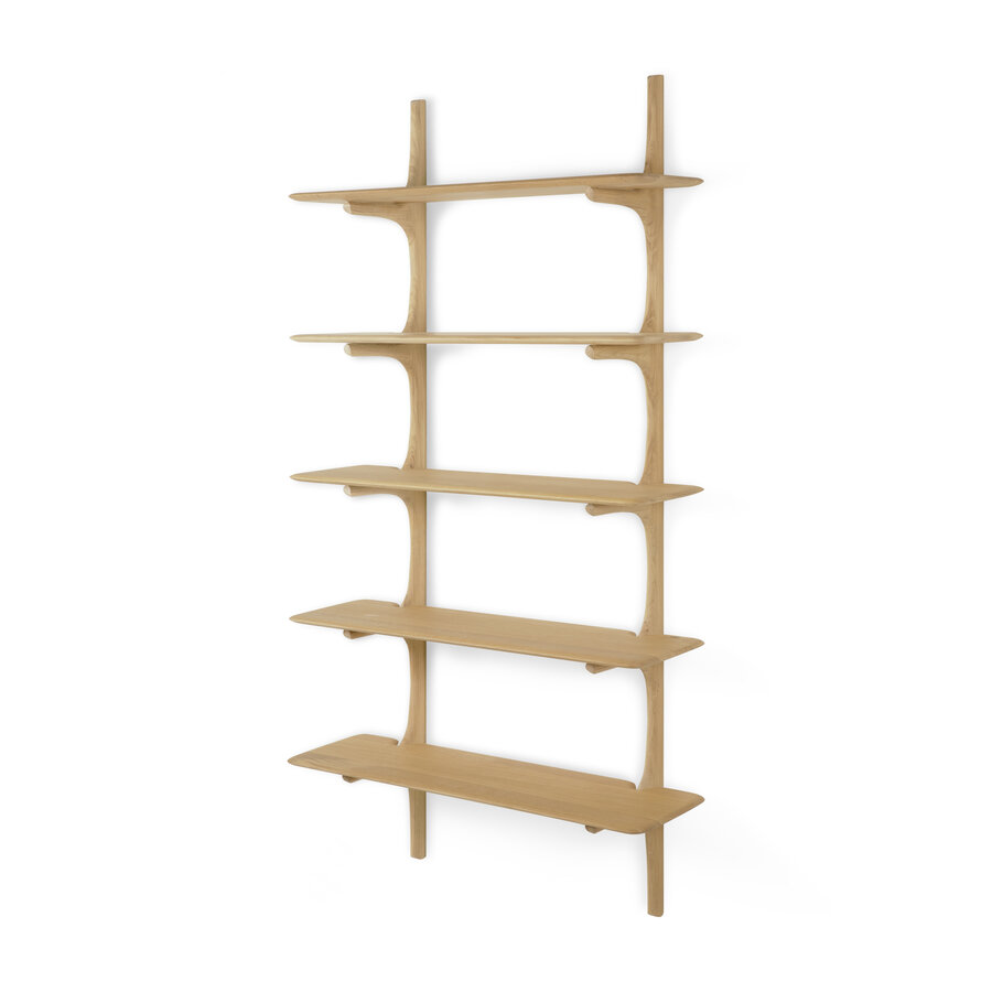PI WALL SHELF - 5 SHELVES by Ethnicraft
