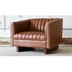 Wallace leather armchair by Gus* Modern