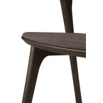 BOK CHAIR - VARNISHED OAK - BROWN - WARM BROWN FABRIC by Ethnicraft