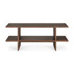 TABLE D'APPOINT KABUKI - TECK VERNI - BRUN par Ethnicraft