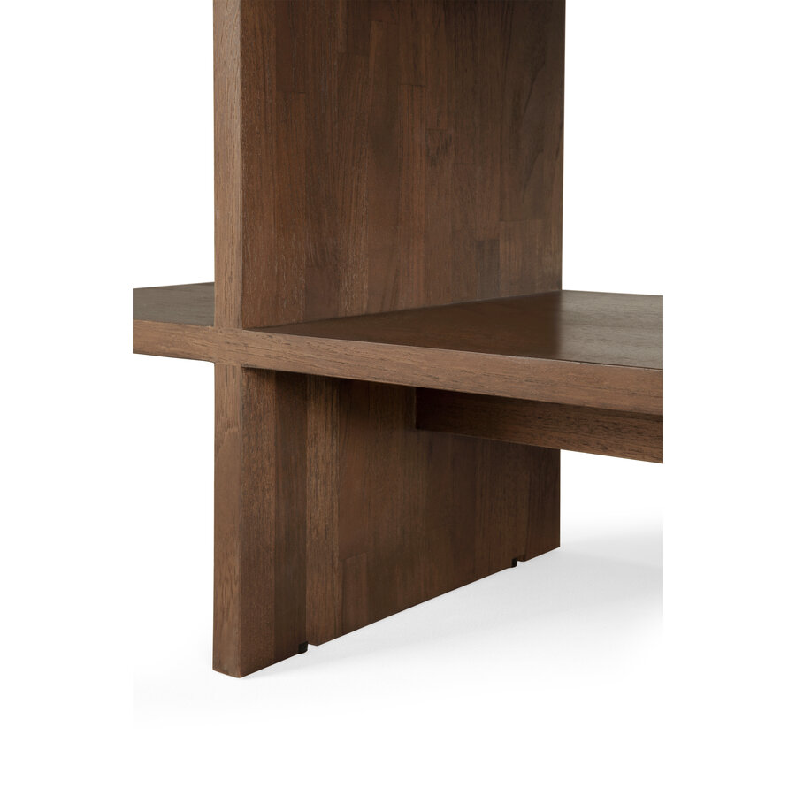 TABLE D'APPOINT KABUKI - TECK VERNI - BRUN par Ethnicraft