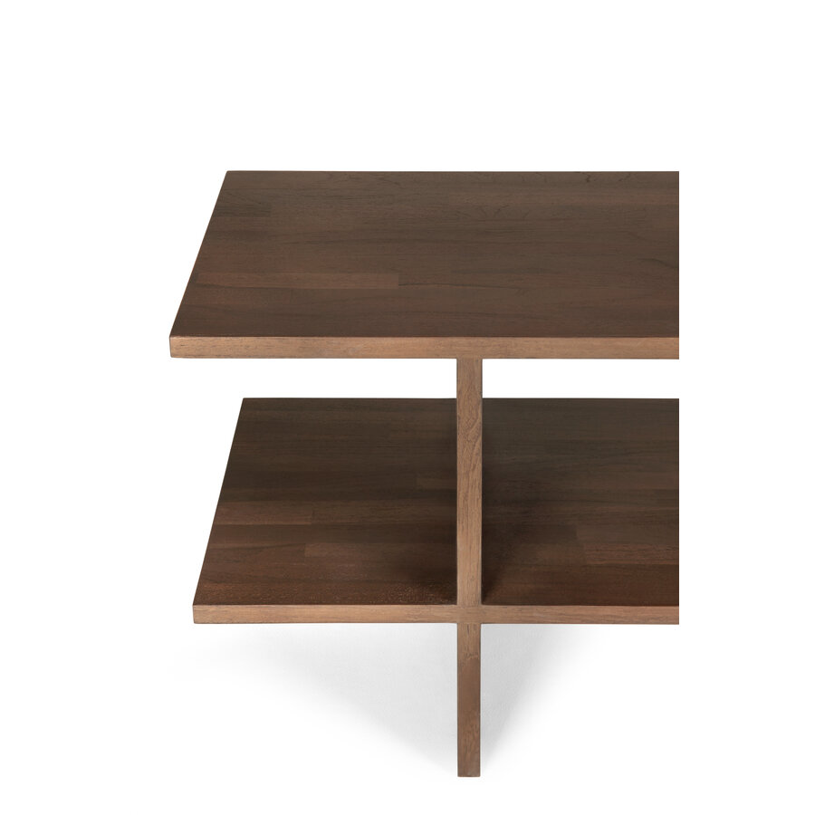 TABLE D'APPOINT KABUKI - TECK VERNI - BRUN par Ethnicraft
