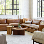 Sola bi-sectional - leather by Gus* Modern