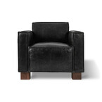 DÉMO / FAUTEUIL CABOT - Cuir Saddle black