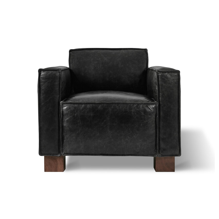 DEMO / CABOT ARMCHAIR – Black Saddle Leather