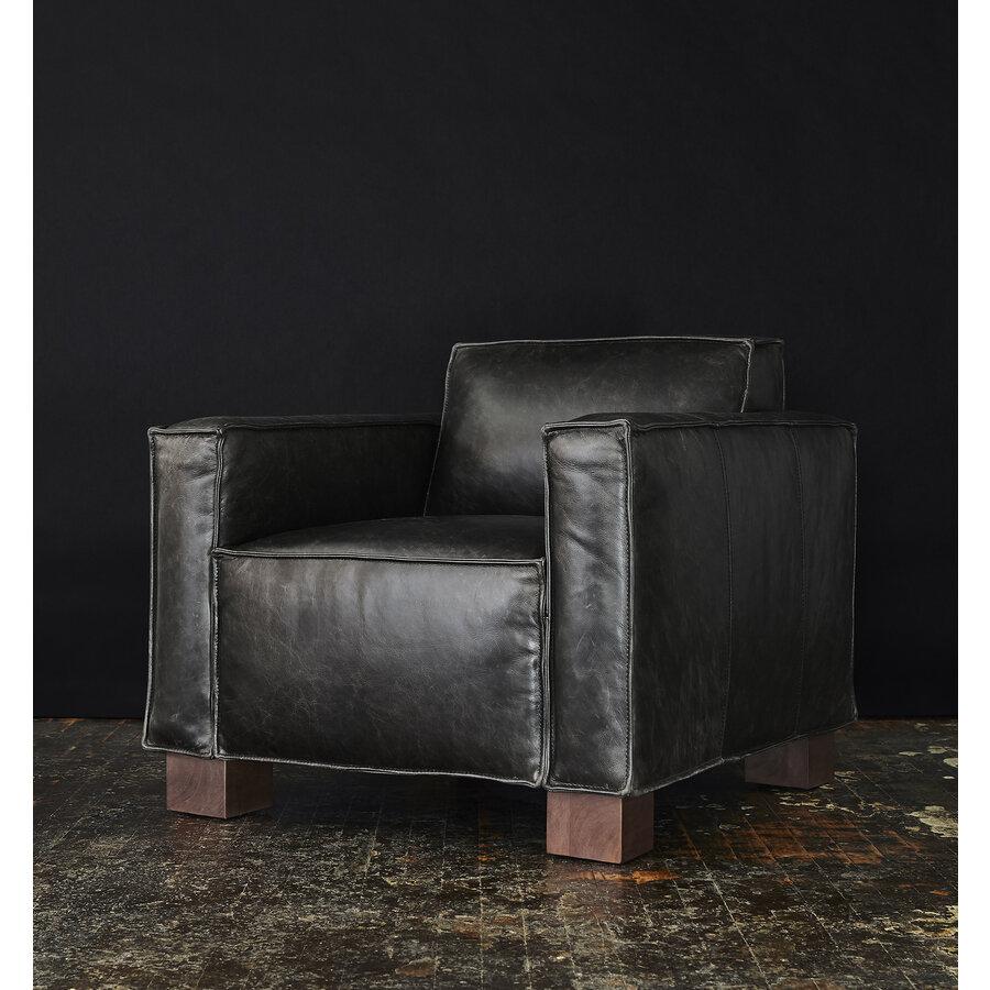 DÉMO / FAUTEUIL CABOT - Cuir Saddle black