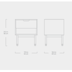 TABLE D'APPOINT MUNRO Noyer par Gus* Modern