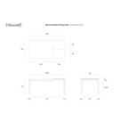 BOK EXTENDABLE TABLE -  - RECTANGULAR - 47''/71'' by Ethnicraft