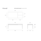 BOK EXTENDABLE DINING TABLE - RECTANGULAR 63/94.5'' x 35.5'' by Ethnicraft