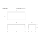 BOK DINING TABLE - RECTANGULAR  94.5'' x 39.5'' by Ethnicraft