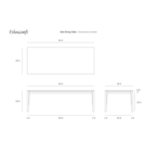 BOK DINING TABLE - RECTANGULAR  94.5'' x 39.5'' by Ethnicraft