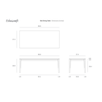 TABLE À DÎNER BOK - RECTANGLE 86.5'' x 37.5'' par Ethnicraft