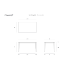 TABLE À DÎNER BOK - RECTANGLE 55'' x 31.5'' par Ethnicraft