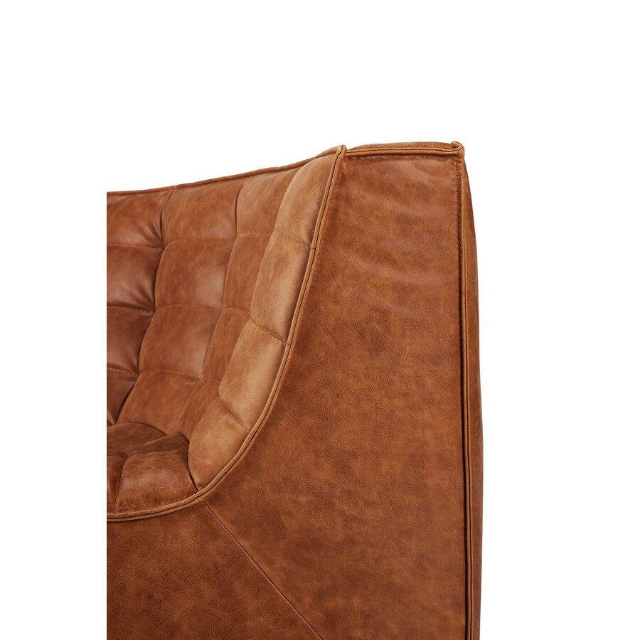 Canapé N701 en cuir Old Saddle - module d'angle par Ethnicraft
