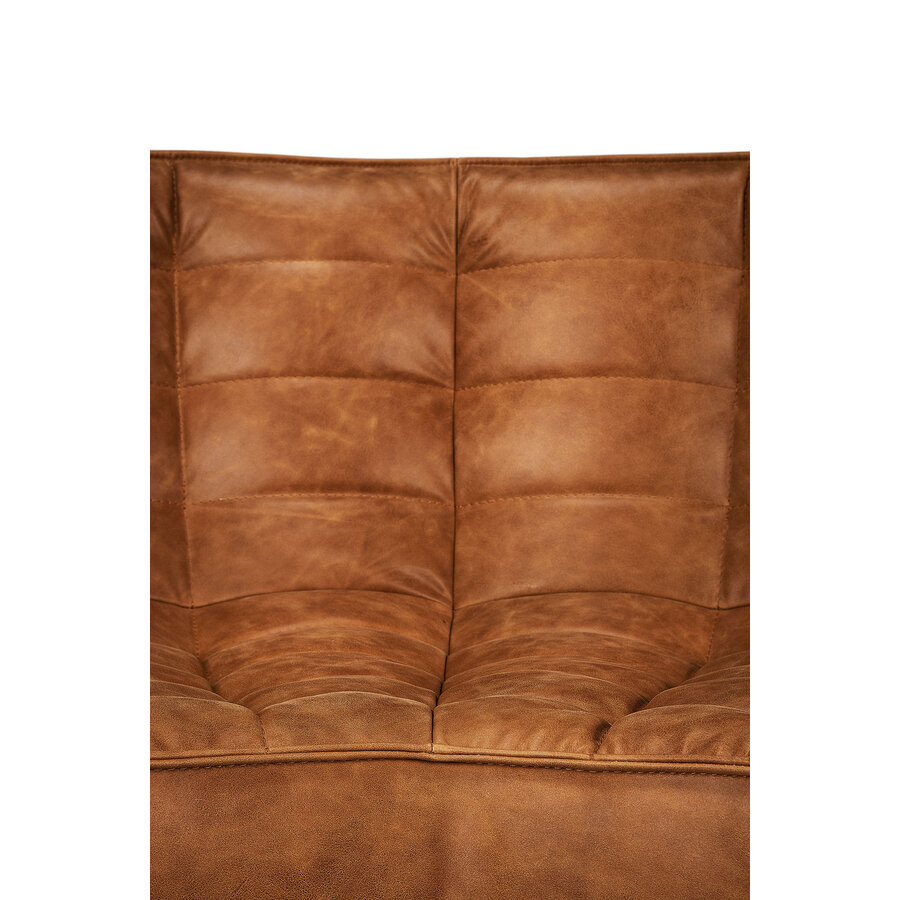 N701 Old Saddle leather sofa - round corner by Ethnicraft