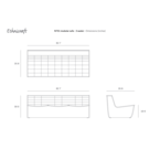 Canapé N701 en cuir Old Saddle - 3 places par Ethnicraft