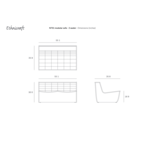 Canapé N701 - 2 places par Ethnicraft