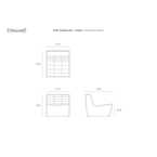 Canapé N701 - 1 place par Ethnicraft