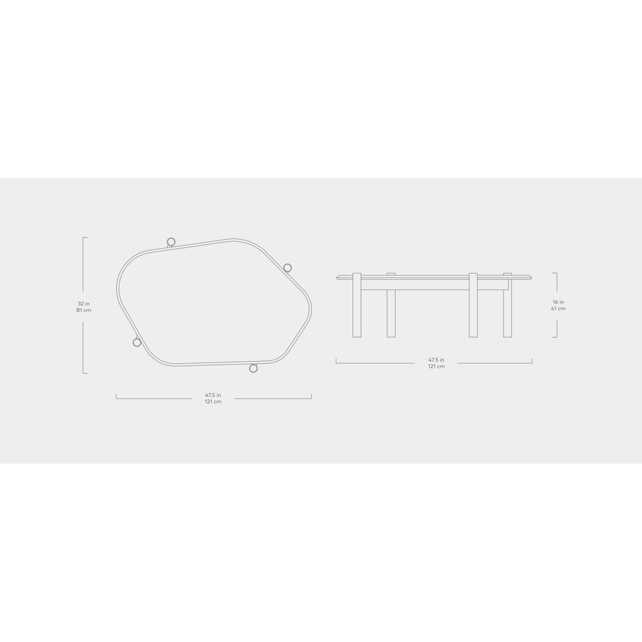 MONARCH COFFEE TABLE by Gus* Modern