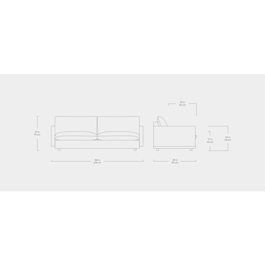 CANAPÉ SOLA - CUIR par Gus* Modern