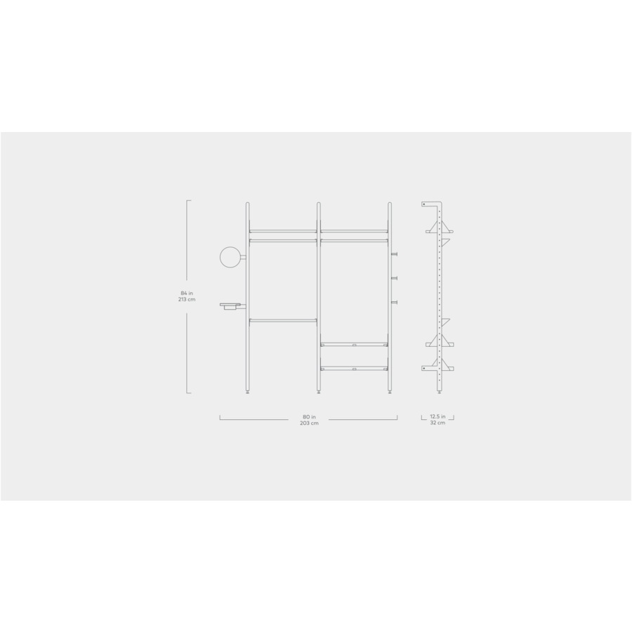 BRANCH 2 WARDROBE UNIT par Gus* Modern