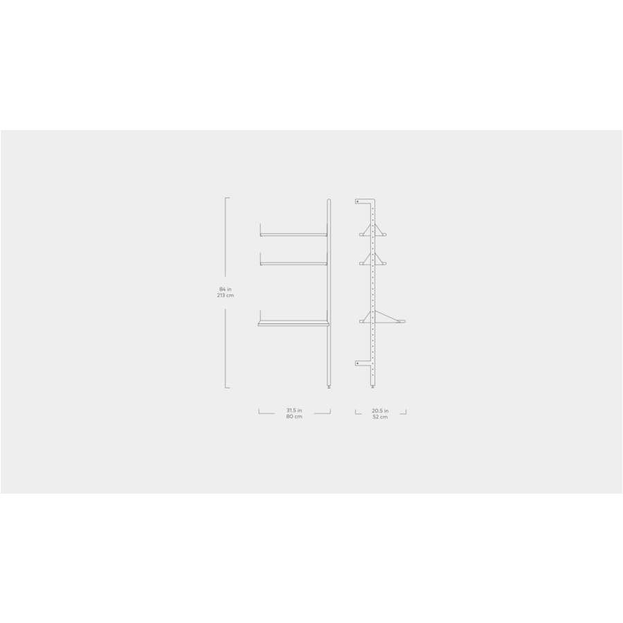 BRANCH - ÉTAGÈRE/BUREAU Add-on par Gus* Modern