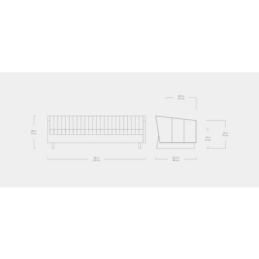 Canapé de cuir Wallace  par Gus* Modern