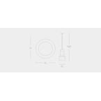 LUMINAIRE SUSPENDUE BUOY - PETITE par Gus* Modern