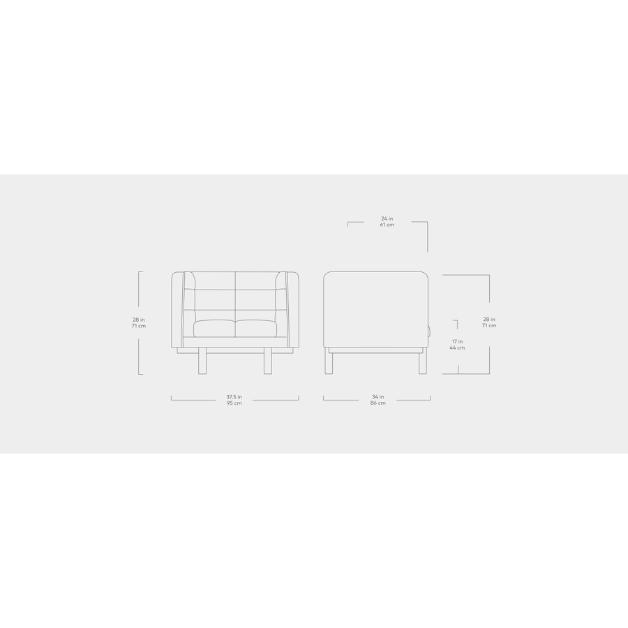 FAUTEUIL MULHOLLAND Caledon Antler par Gus* Modern