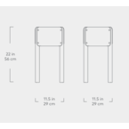 JARDINIÈRE ATRIUM HAUTE NOIRE par Gus* Modern