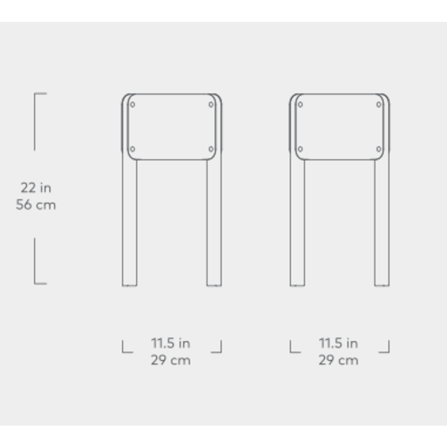 ATRIUM PLANTER HI BLACK by Gus* Modern