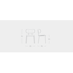 BANTAM CHAIR BLACK ASH by Gus* Modern