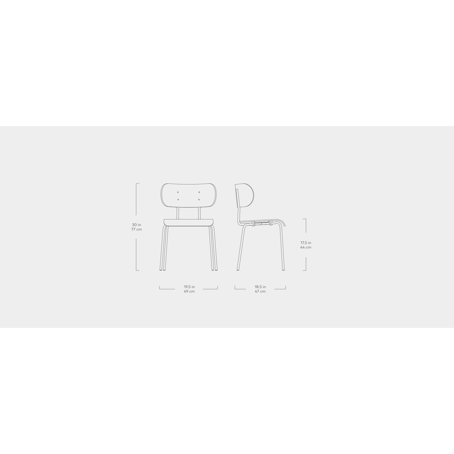 BANTAM CHAIR BLACK ASH by Gus* Modern