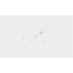 LAMPE POUR ÉTAGÈRE BRANCH BLANCHE par Gus* Modern