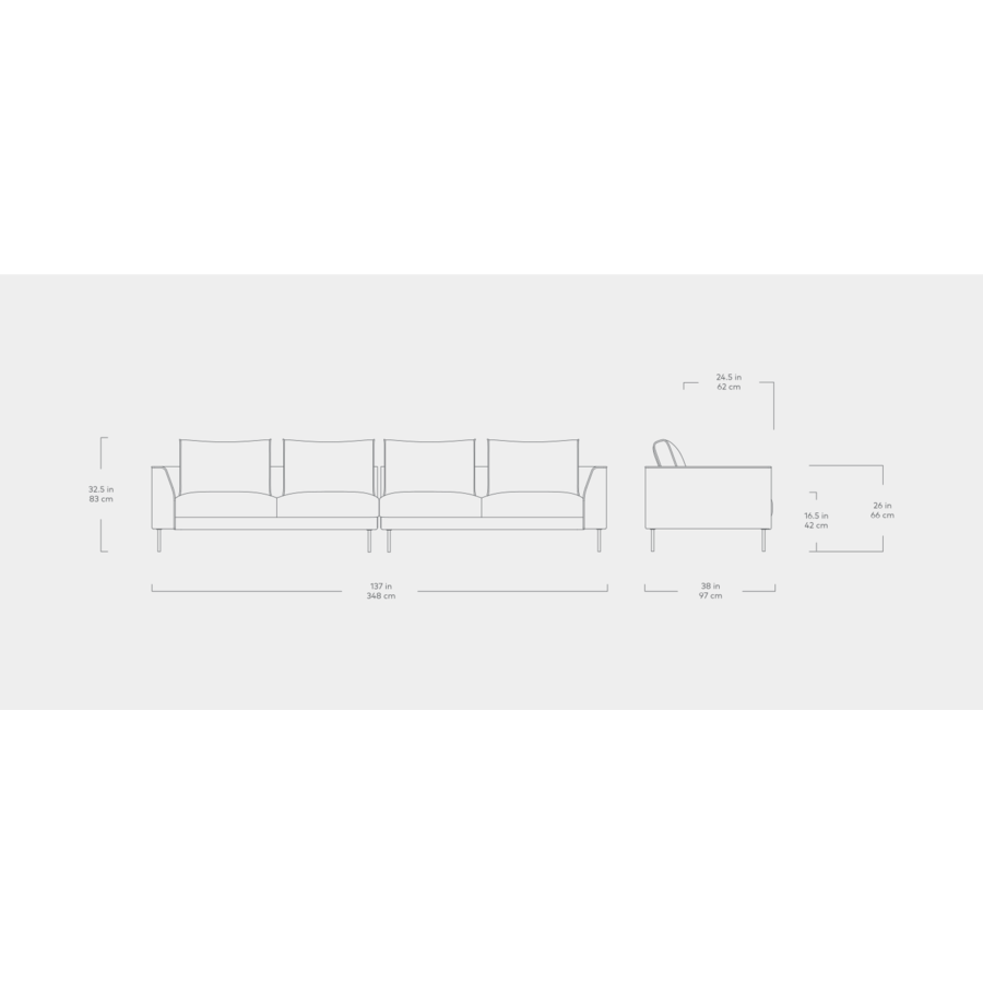 RENFREW SOFA XL by Gus* Modern
