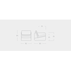 FAUTEUIL KELSO LARIAT ABERDEEN / NOYER par Gus* Modern