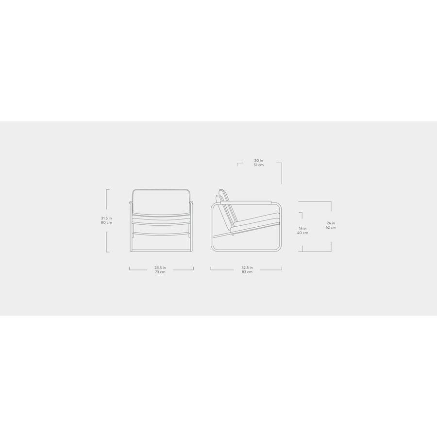 KELSO ARMCHAIR LARIAT ABERDEEN / WALNUT by Gus* Modern