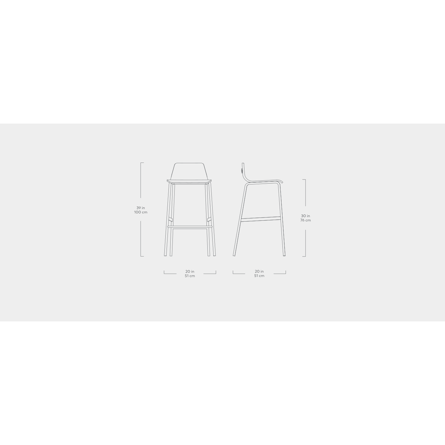 LECTURE BAR STOOL by Gus* Modern