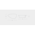 TABLE À CAFÉ HULL par Gus* Modern