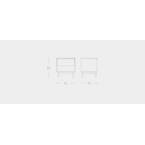 BELMONT side table walnut by Gus* Modern