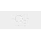 LAMPE SUSPENDUE MILTON Petite par Gus* Modern