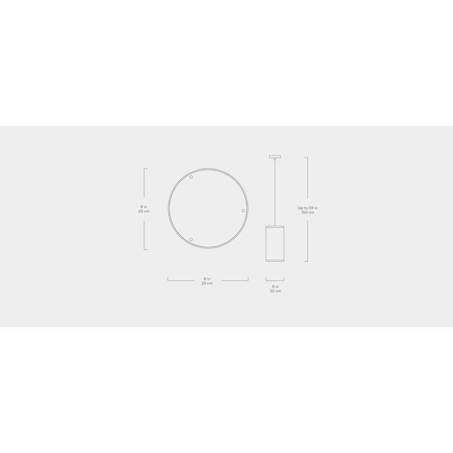 MILTON PENDANT LAMP Small by Gus* Modern