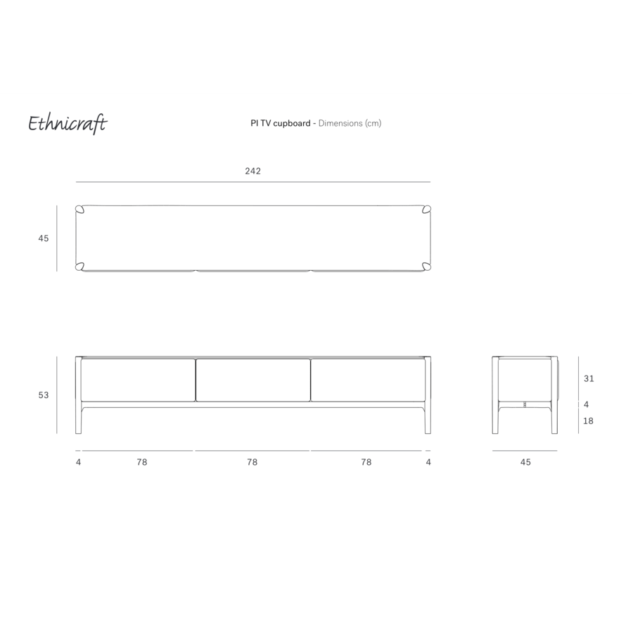 PI  CUPBOARD 95'' by Ethnicraft