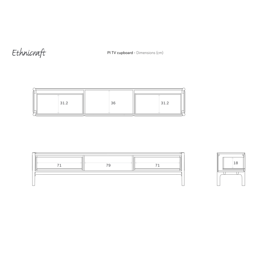 PI  CUPBOARD 95'' by Ethnicraft