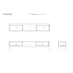 MEUBLE TV PI  95'' par Ethnicraft