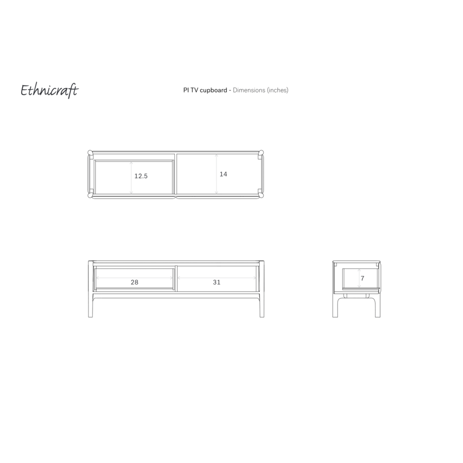PI  CUPBOARD 64.5'' by Ethnicraft