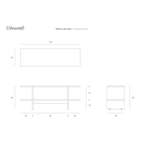 TABLE D'APPOINT KABUKI - TECK VERNI - BRUN par Ethnicraft