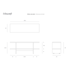 TABLE D'APPOINT KABUKI - TECK VERNI - BRUN par Ethnicraft